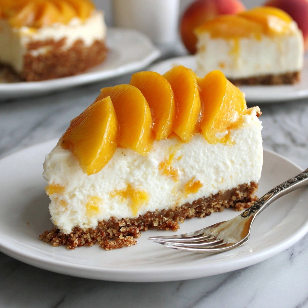 Peach Cobbler Cheesecake Recipe - Recipe Image