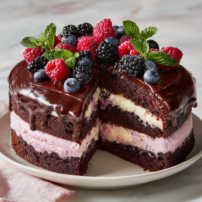 Dark Romance Chocolate Blackberry Cake Recipe