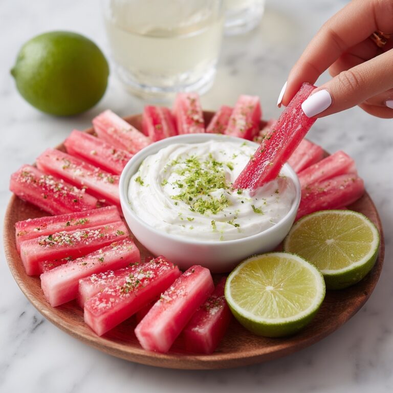 Watermelon Fries with Coconut Lime Dip Recipe