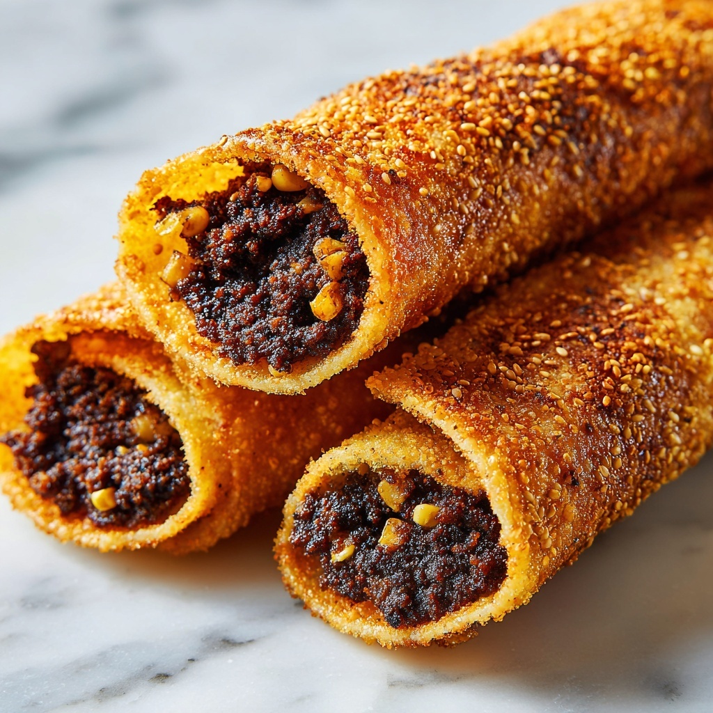 Cheeseburger Egg Rolls with Dipping Sauce Recipe - Recipe Image