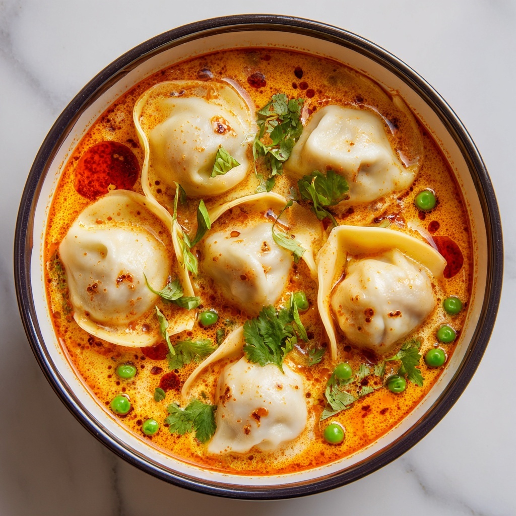 Thai Red Curry Dumpling Soup Recipe - Recipe Image