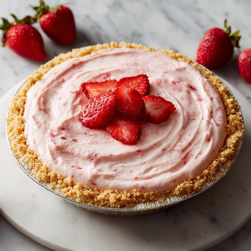 Strawberry Icebox Pie Recipe - Recipe Image