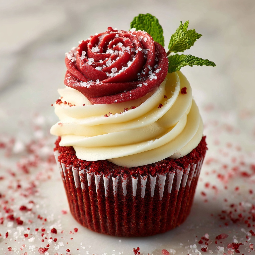 Peppermint Red Velvet Blossoms Recipe - Recipe Image