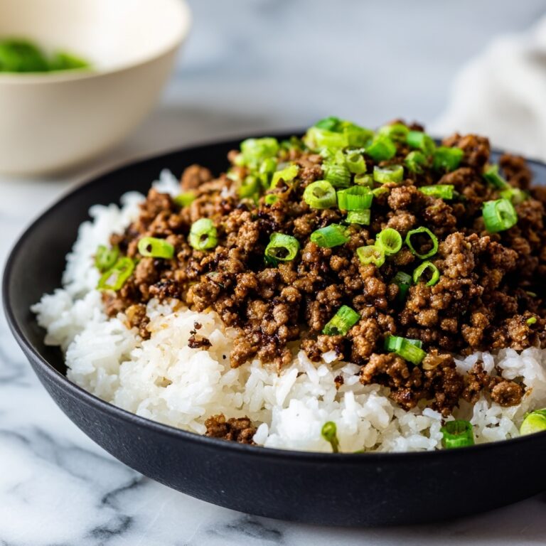 Korean Ground Beef Bowl Recipe