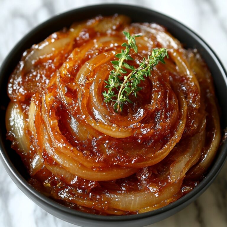 Crockpot Balsamic Glazed Caramelized Onions Recipe
