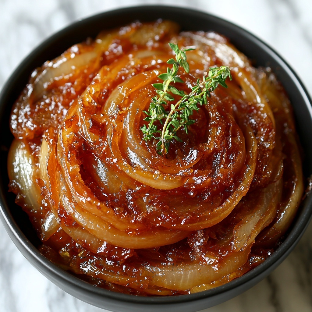 Crockpot Balsamic Glazed Caramelized Onions Recipe - Recipe Image