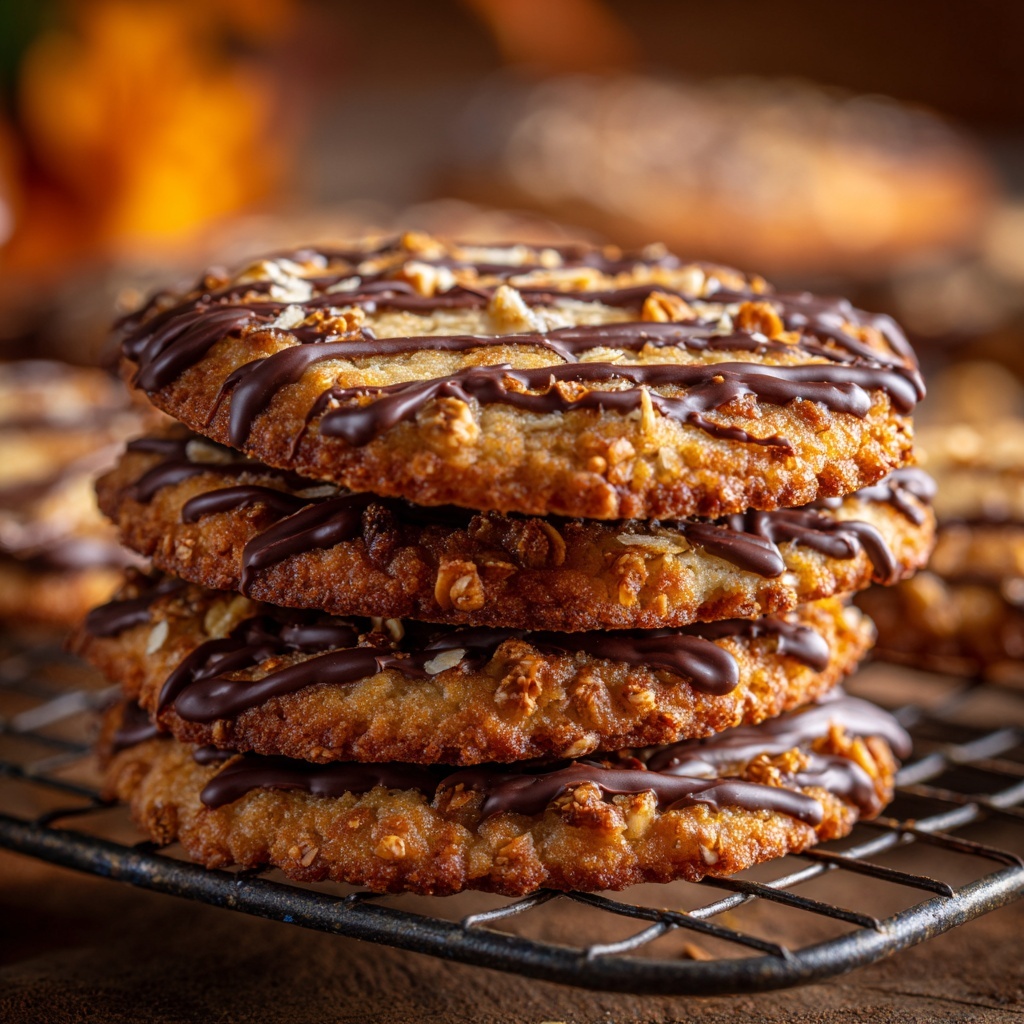 Homemade Samoas Girl Scout Cookies Recipe - Recipe Image