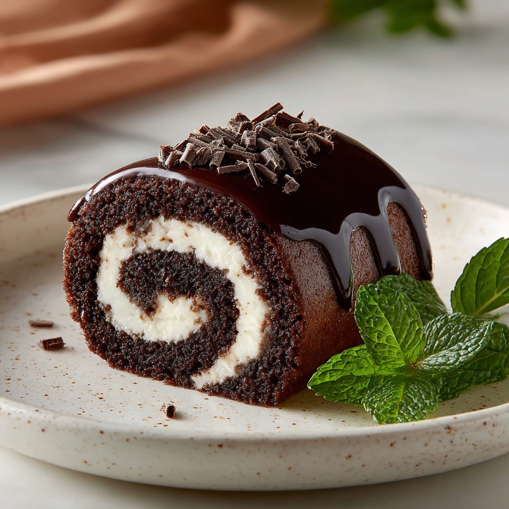 Chocolate Cake Roll Recipe - Recipe Image