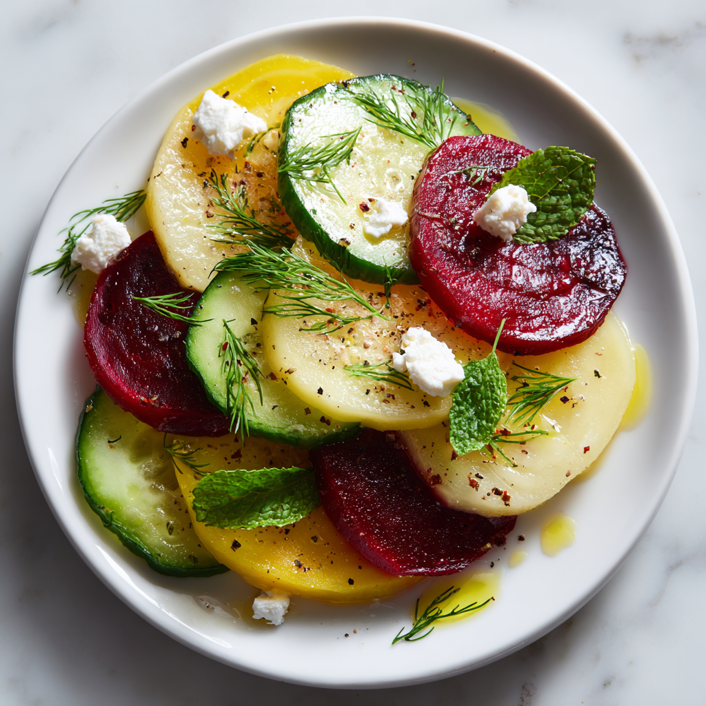 Beet Cucumber Salad: A Refreshing & Healthy Recipe - Recipe Image