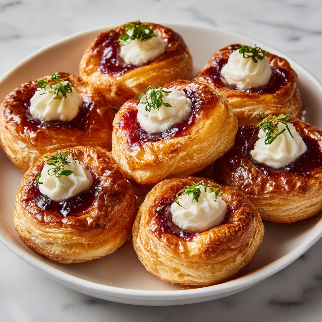 Cream Cheese and Pepper Jelly Puff Pastry Bites Recipe - Recipe Image
