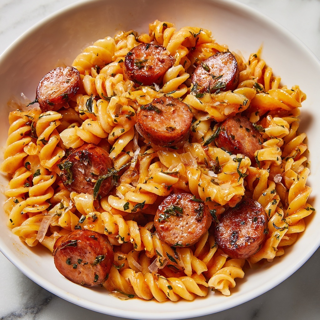 Creamy Smoked Sausage Pasta Recipe - Recipe Image