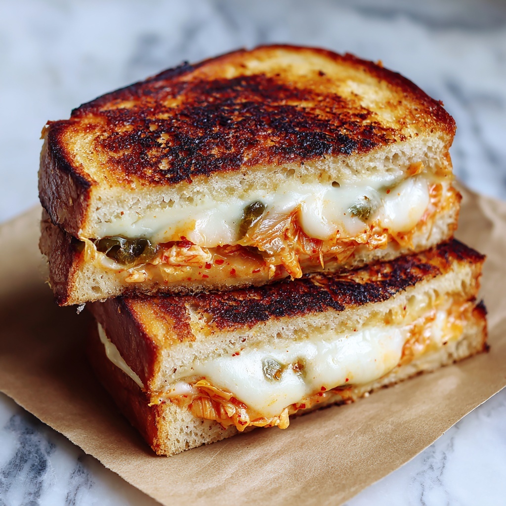 Kimchi Grilled Cheese Recipe - Recipe Image