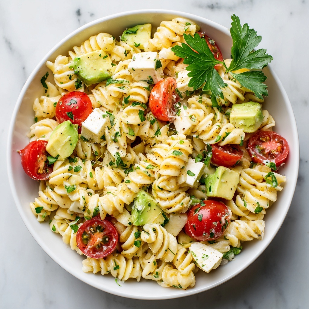 Avocado Pasta Salad Recipe - Recipe Image