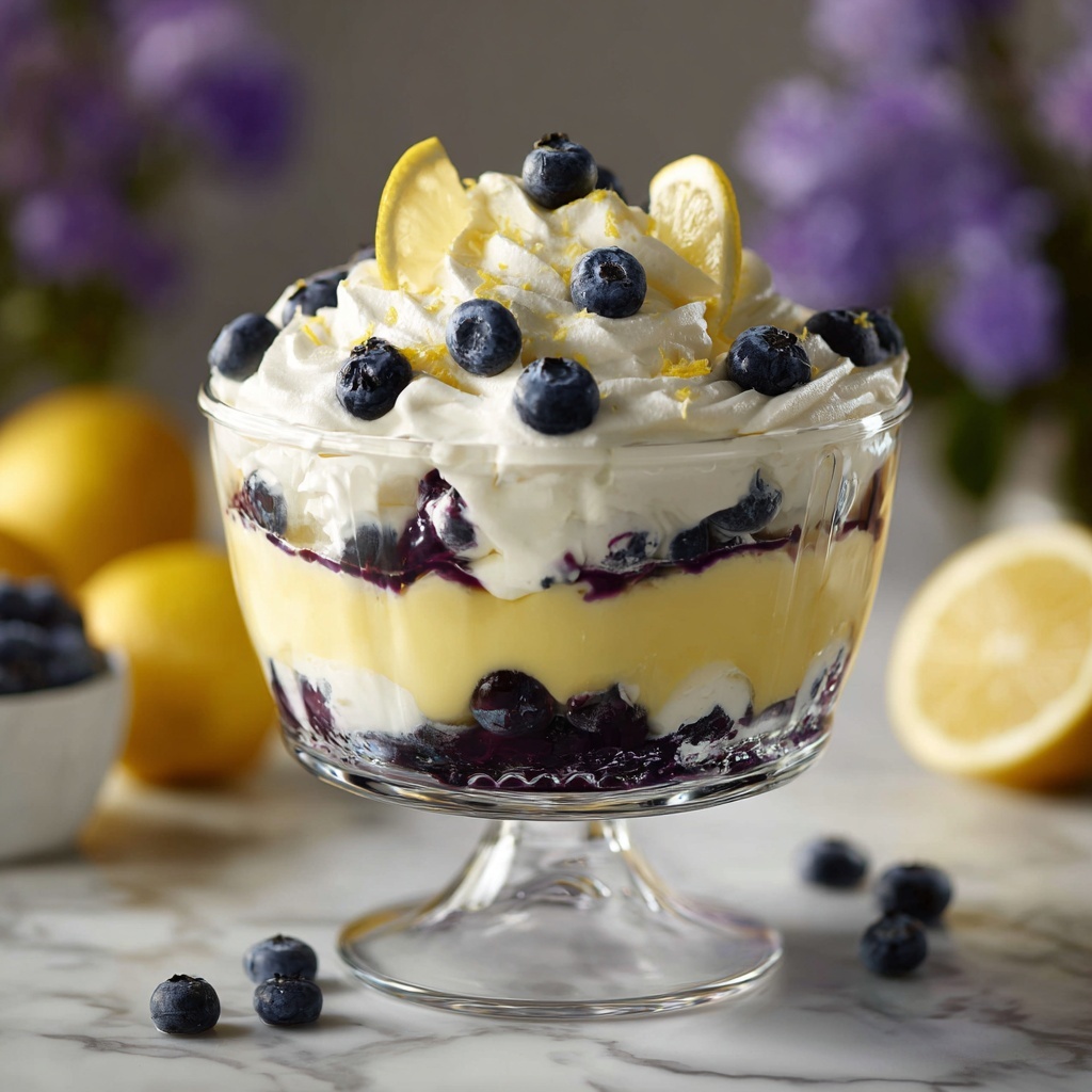 Lemon Blueberry Trifle Recipe - Recipe Image