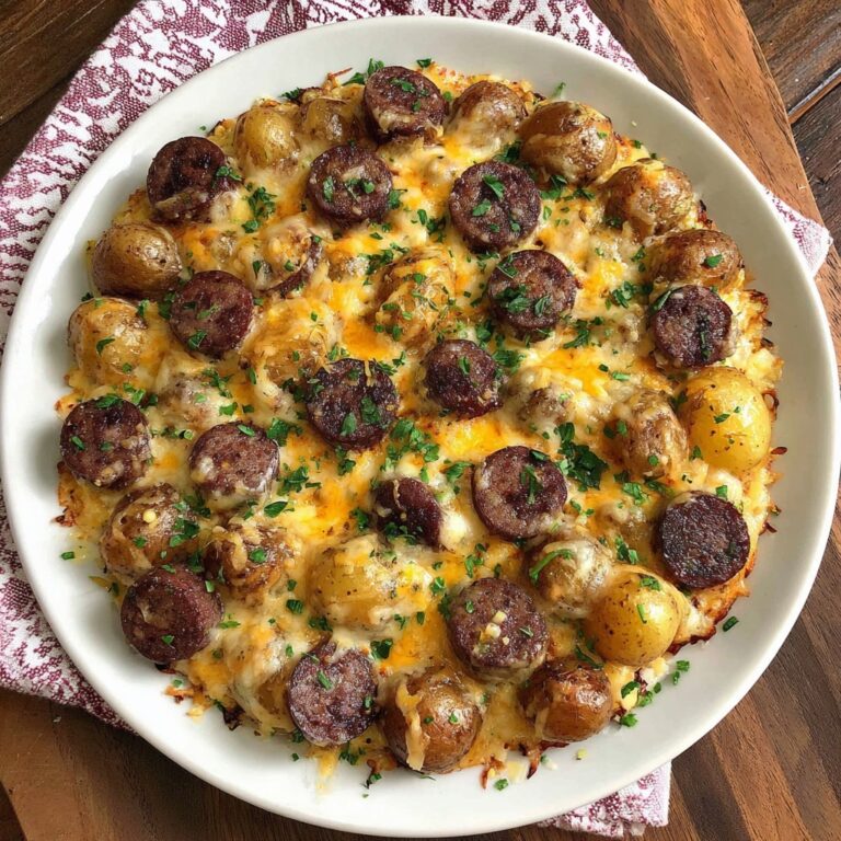 Cheesy Ranch Potatoes and Smoked Sausage Recipe