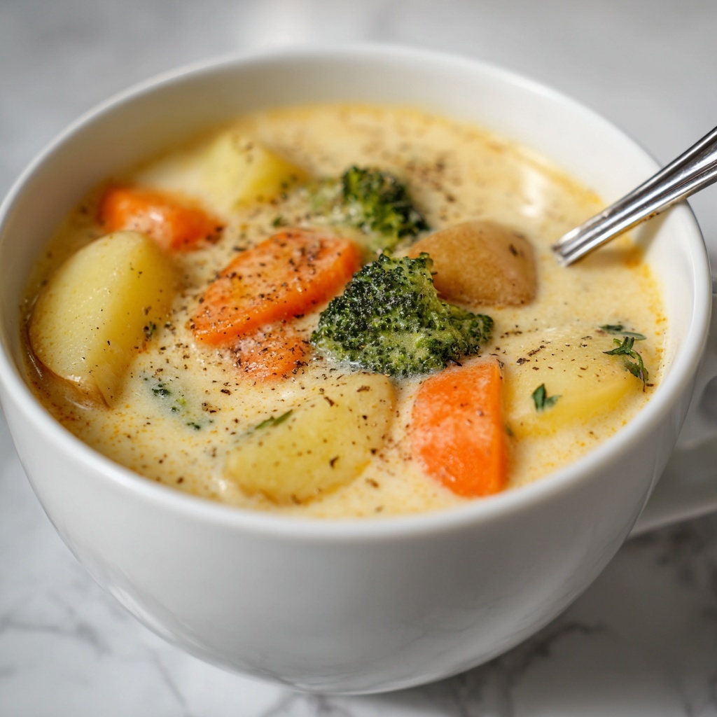The Best Broccoli Potato Cheese Soup Recipe - Recipe Image