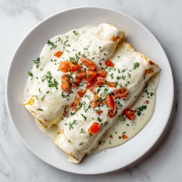 Chicken Enchiladas with Sour Cream White Sauce Recipe
