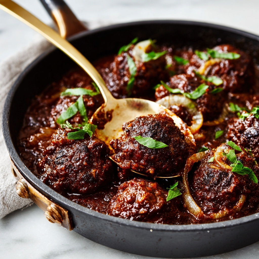 Salisbury Steak Meatballs with Savory Gravy Recipe - Recipe Image