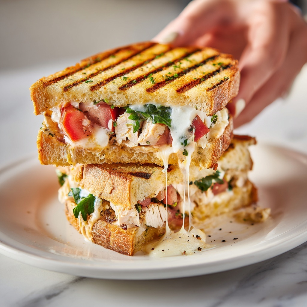 Best Honey Pepper Chicken Panini Pasta Recipe - Recipe Image