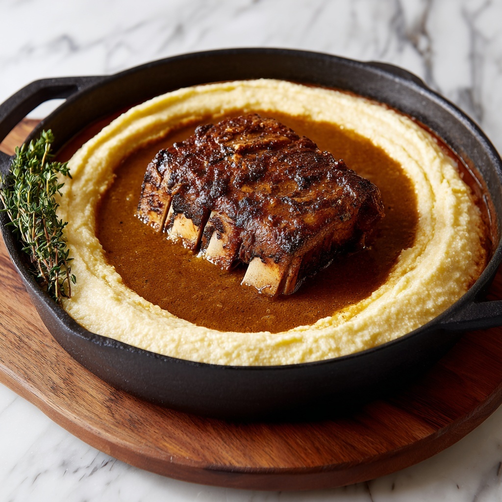 Gospel Shank with Smoked Gouda Grits Recipe - Recipe Image