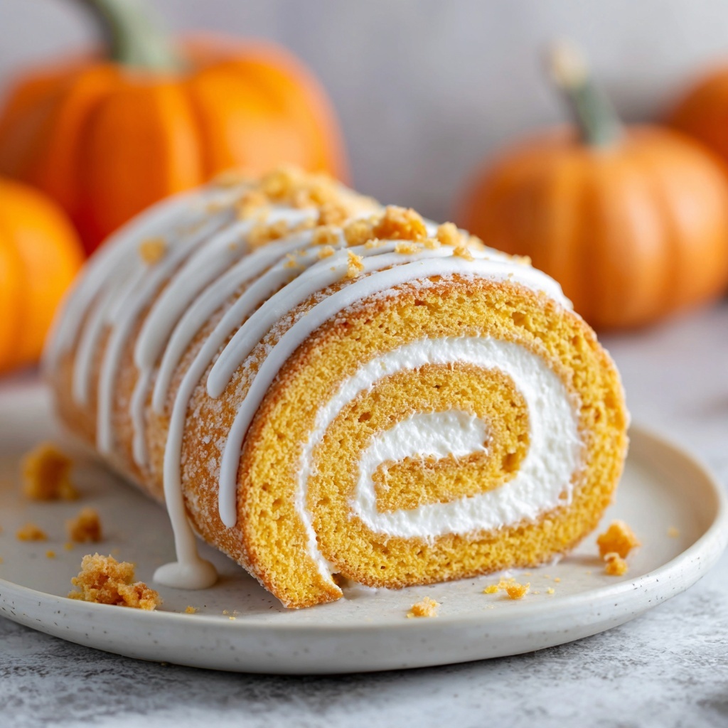 Pumpkin Roll Cake: A Delightful Fall Treat Recipe - Recipe Image
