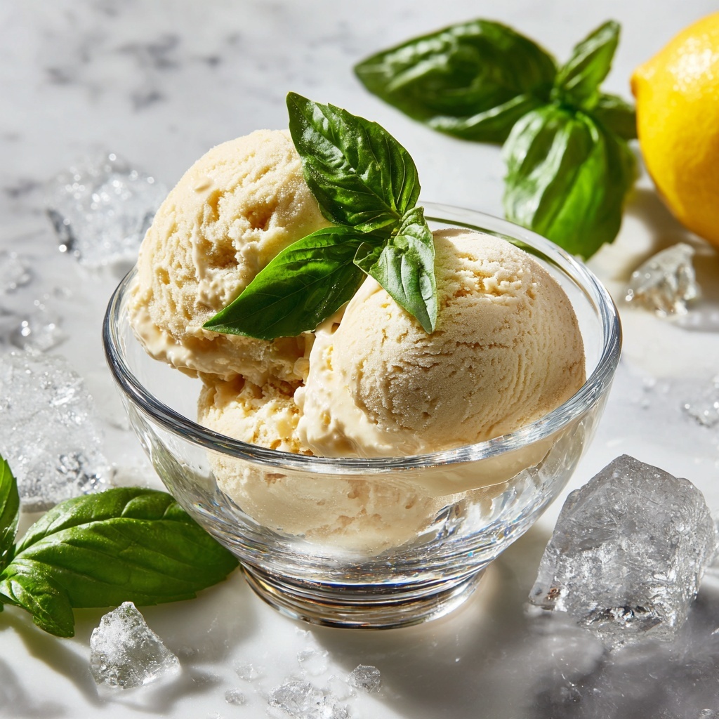 Lemon and Basil Granita Recipe - Recipe Image
