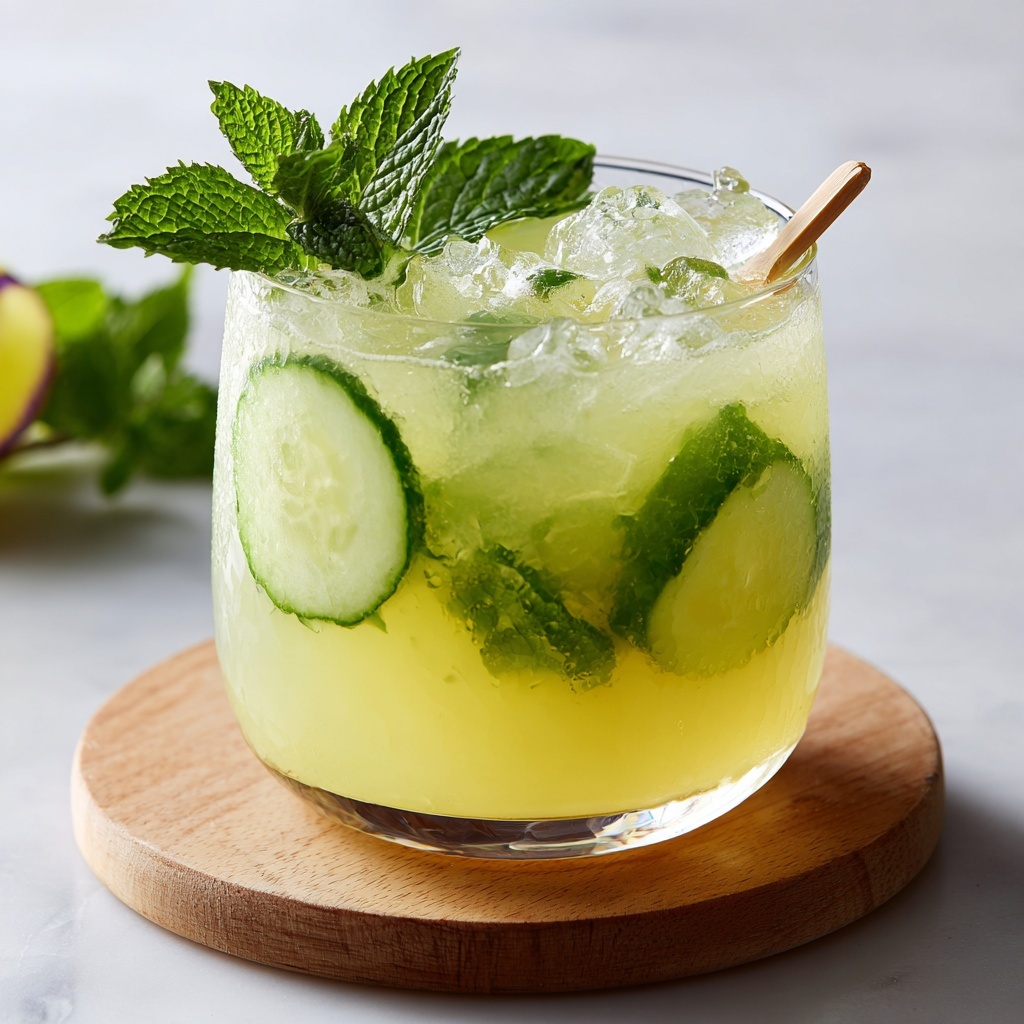 Cucumber Gin Fizz Pops Recipe - Recipe Image