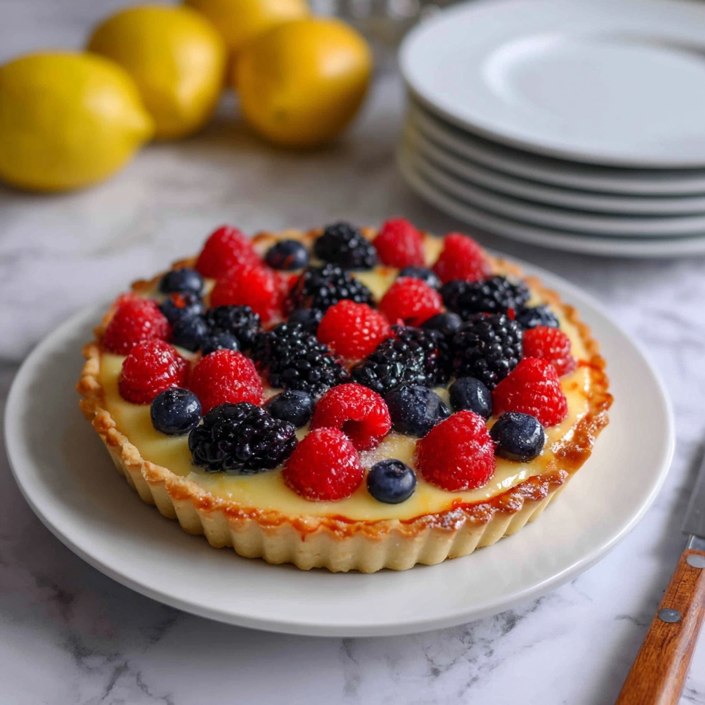 Lemon Berry Tart Recipe - Recipe Image
