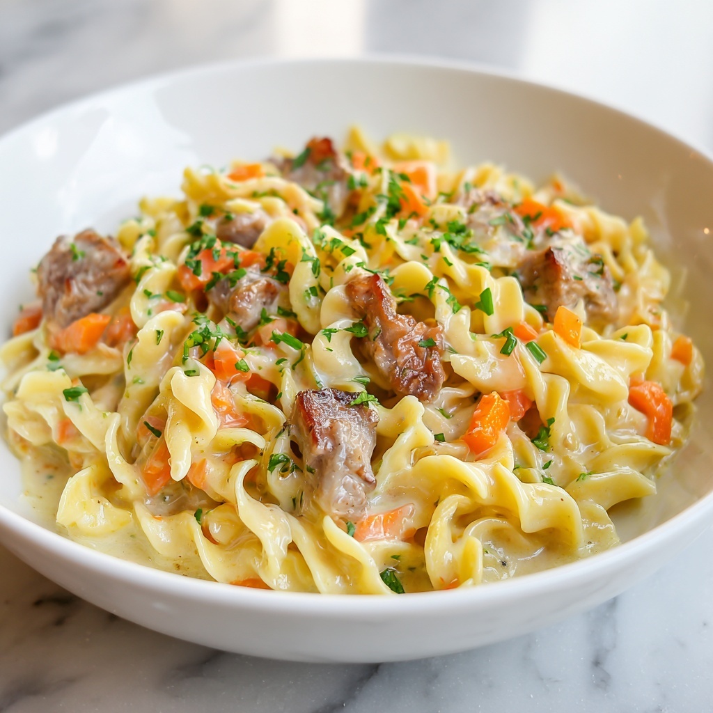 Chicken Pot Pie Pasta Recipe - Recipe Image