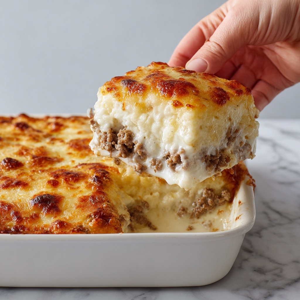 Beef Lombardi Casserole with Cheesy Egg Noodles Recipe - Recipe Image