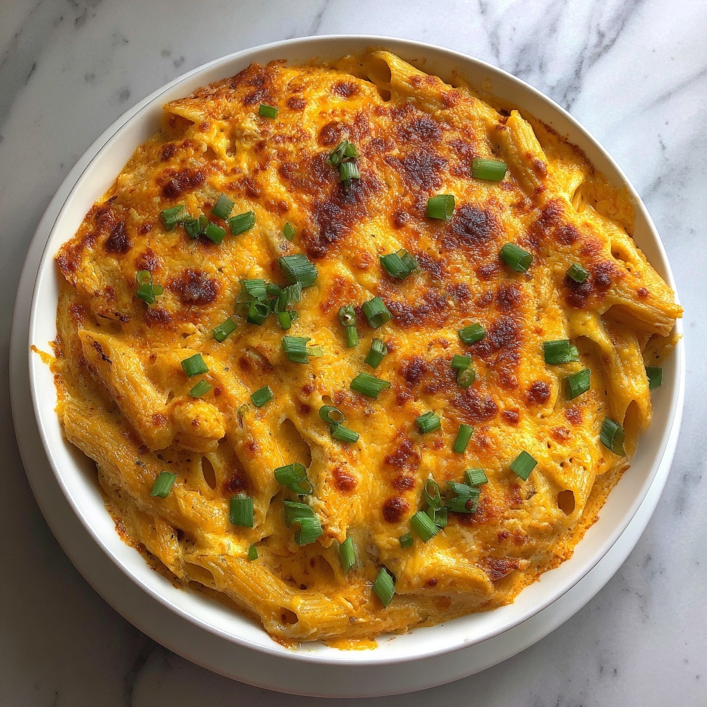 Buffalo Chicken Pasta – One Pot Recipe - Recipe Image
