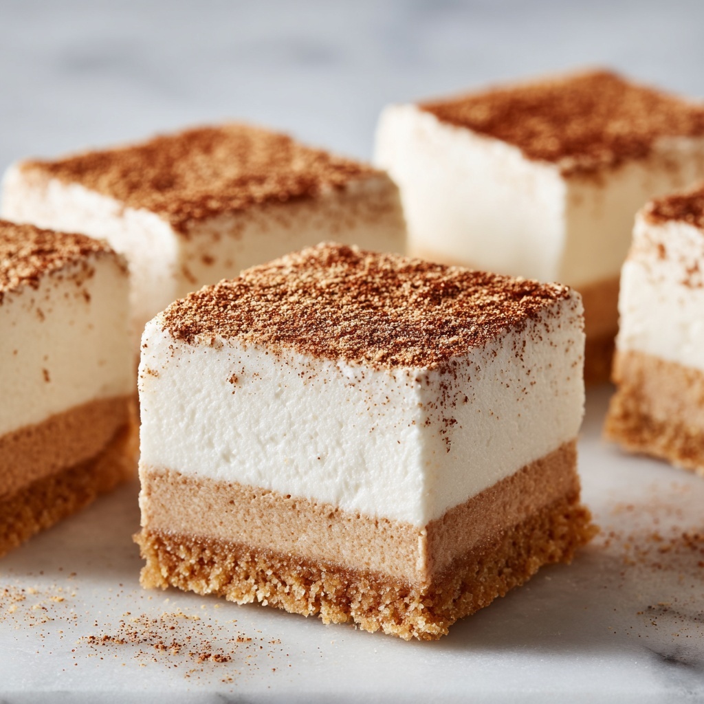 Cinnamon Churro Cheesecake Bars Recipe - Recipe Image