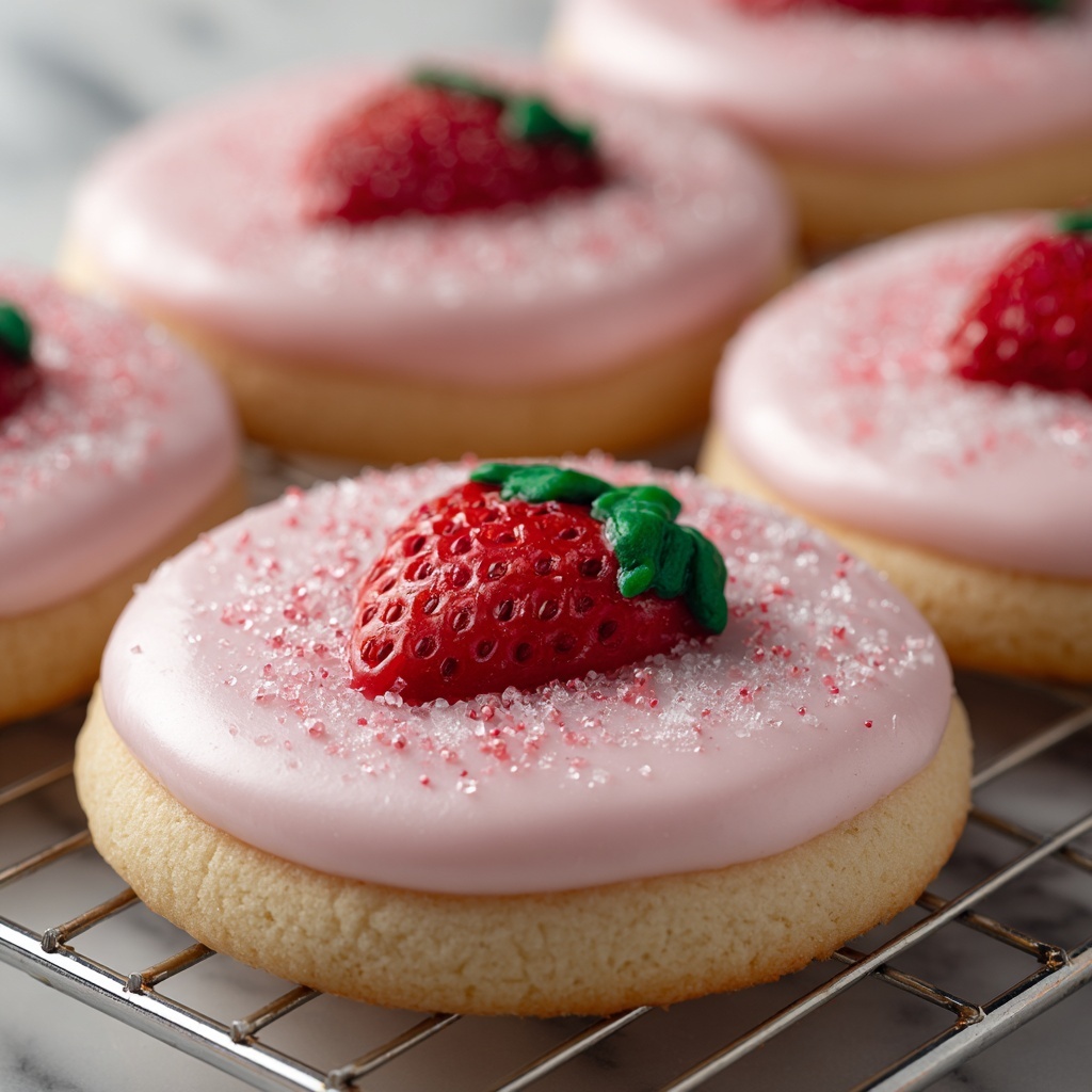 Double Strawberry Sugar Cookies Recipe - Recipe Image