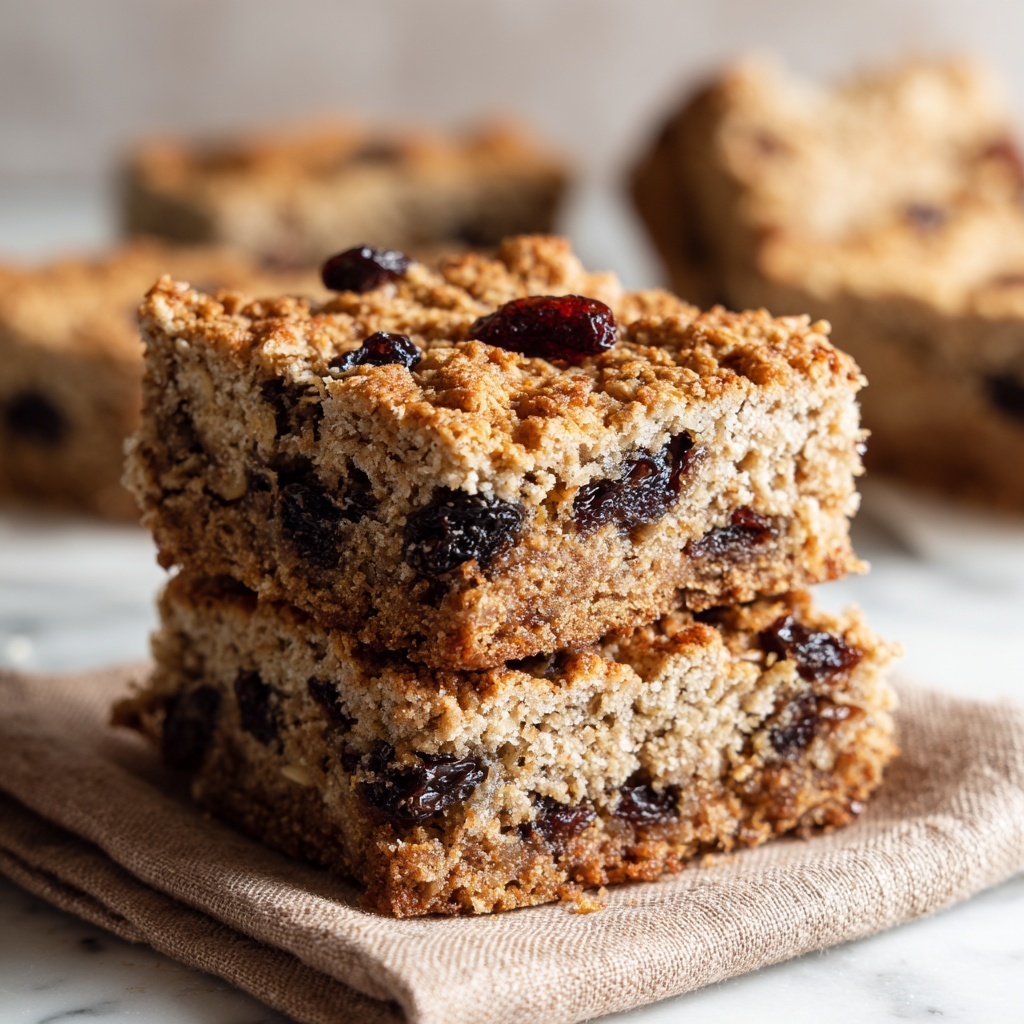 Oatmeal Raisin Cookie Bars Recipe - Recipe Image