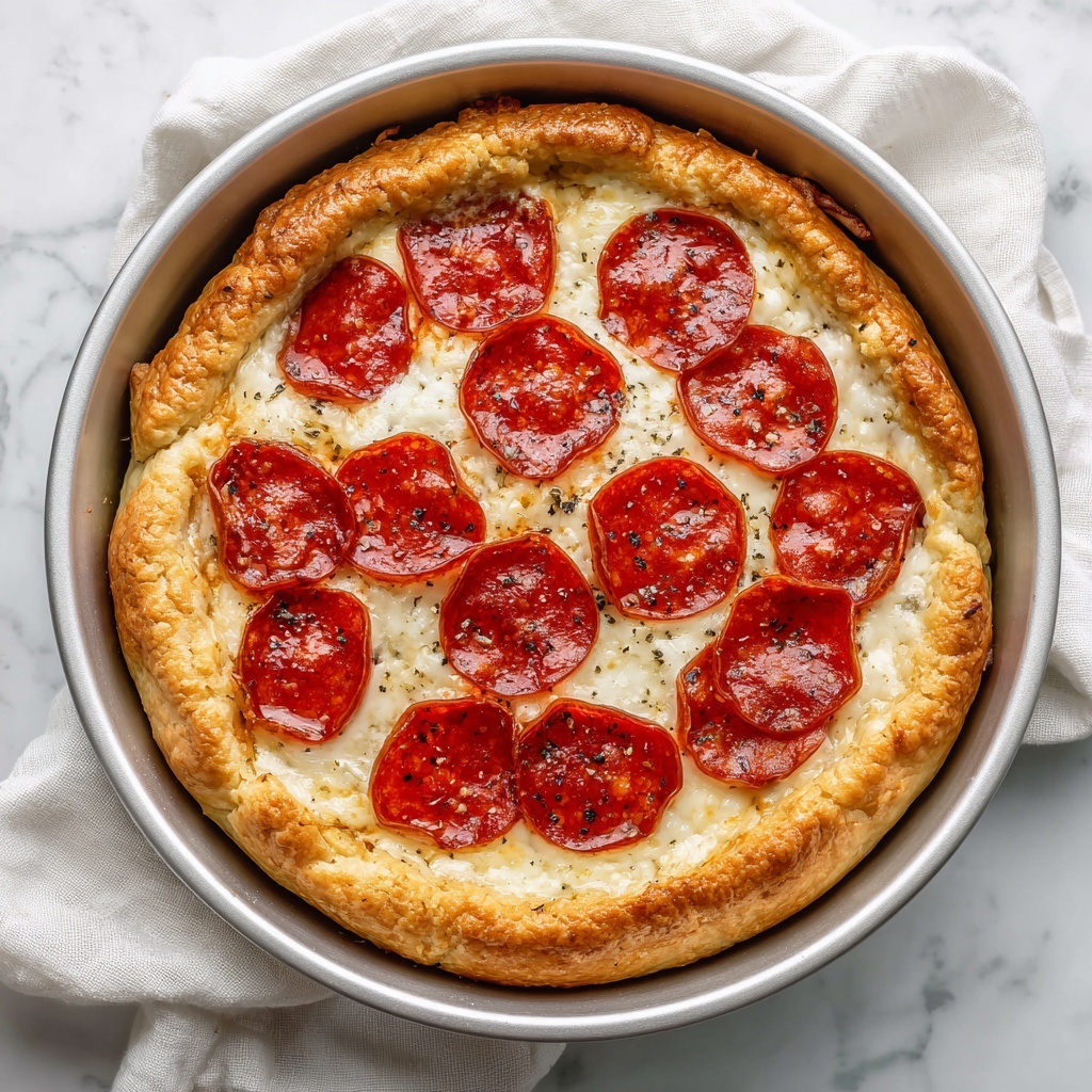 Pepperoni Pizza Quiche Recipe - Recipe Image