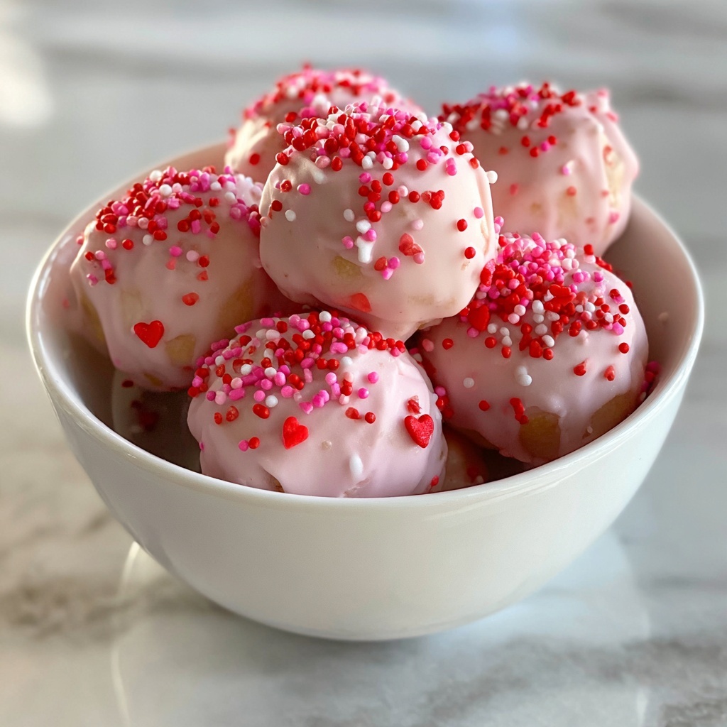 Strawberry Cake Balls Recipe - Recipe Image
