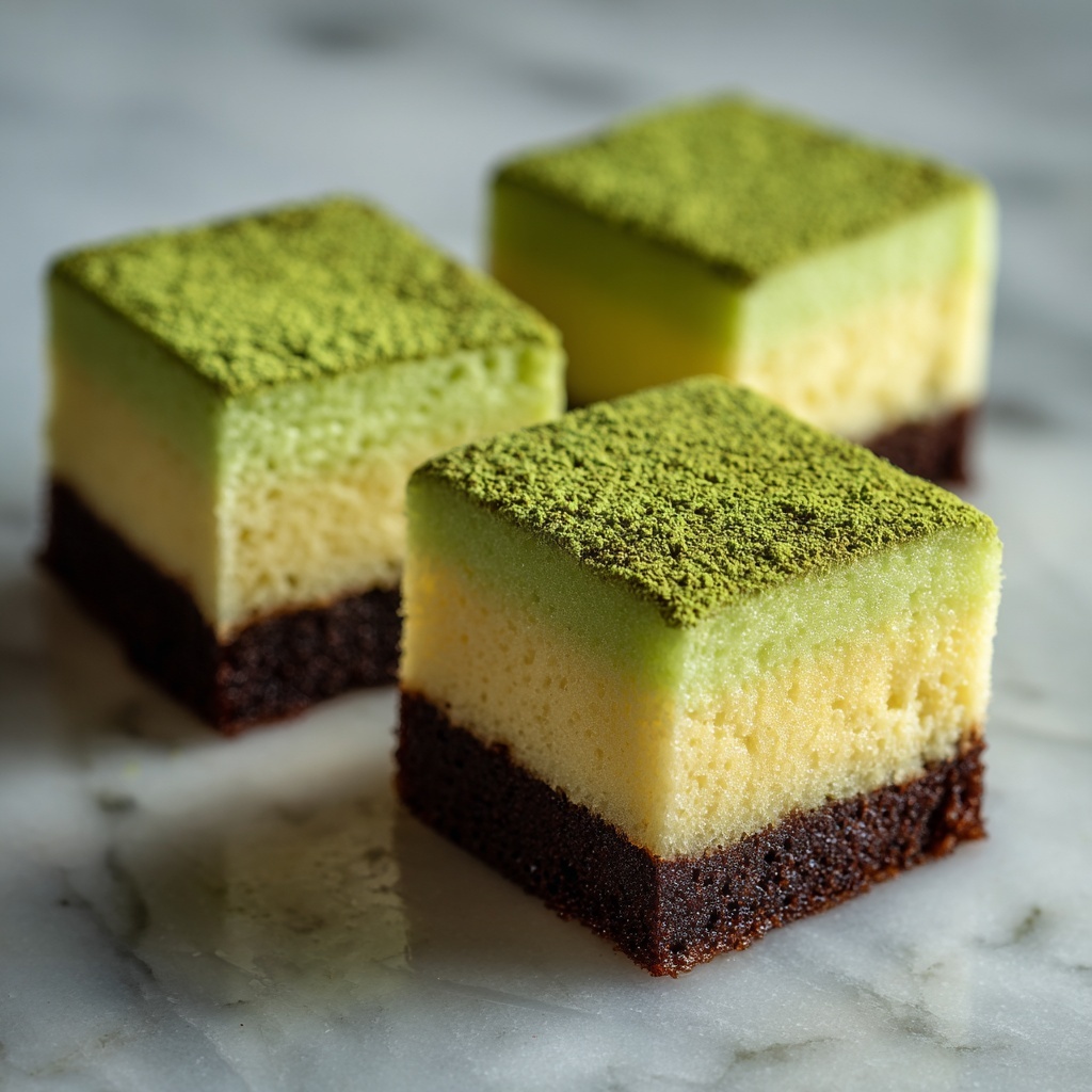 Matcha Mochi Brownies Recipe - Recipe Image