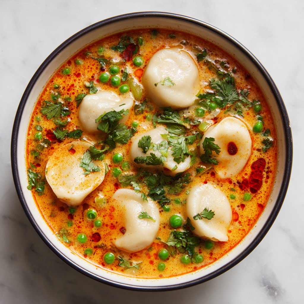 Thai Red Curry Dumpling Soup Recipe - Recipe Image
