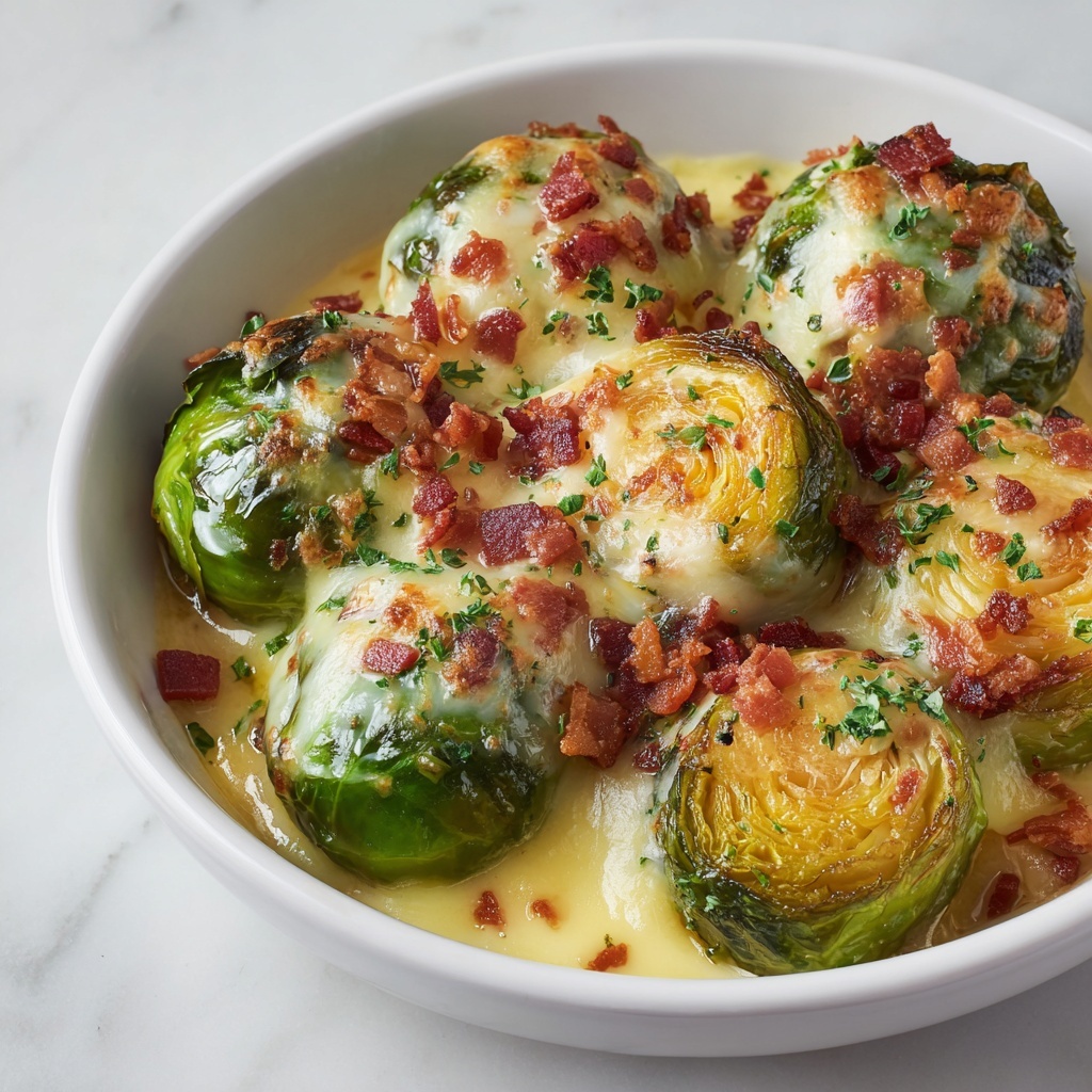 Creamy Baked Brussels Sprouts Recipe - Recipe Image