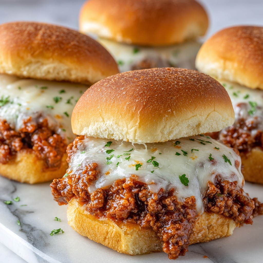 Smokey Sloppy Joe with Provolone and Garlic Toast Recipe - Recipe Image