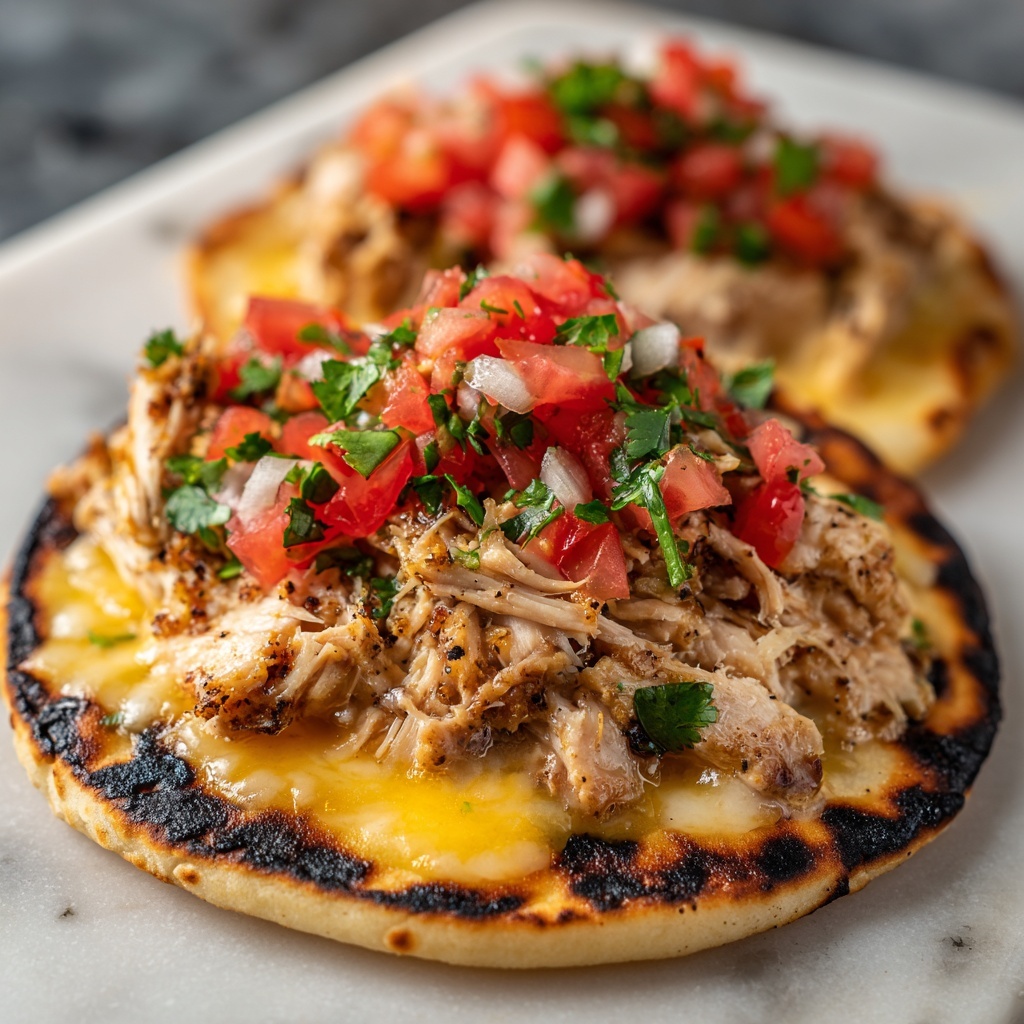 Slow Cooker Queso Chicken Tacos Recipe - Recipe Image