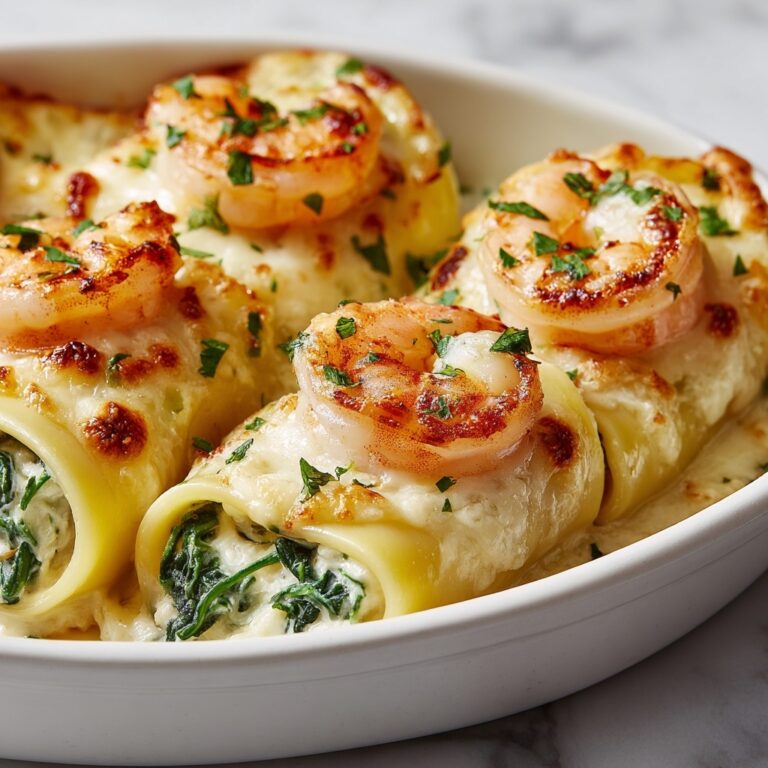 Shrimp and Spinach Stuffed Pasta Rolls: An Amazing Ultimate Dinner Delight Recipe