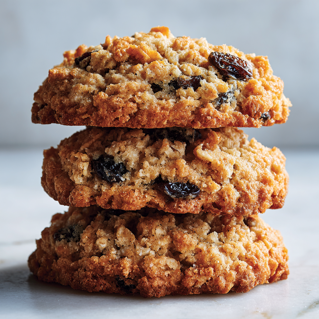 Soft & Chewy Oatmeal Raisin Cookies Recipe - Recipe Image