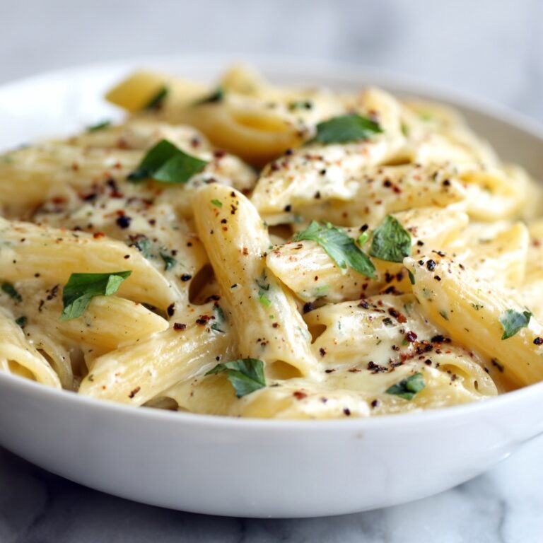 White Sauce Penne Pasta Recipe