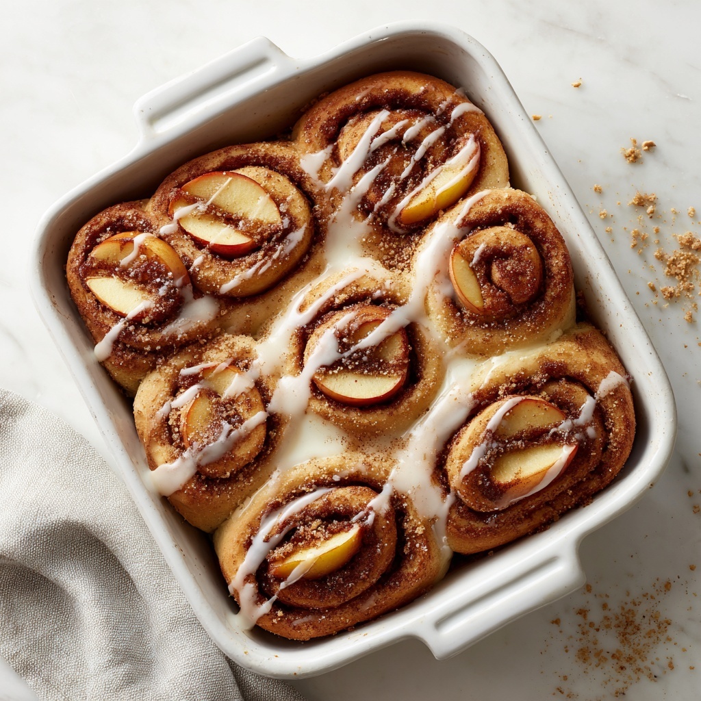 Peach Cobbler Cinnamon Rolls Recipe - Recipe Image