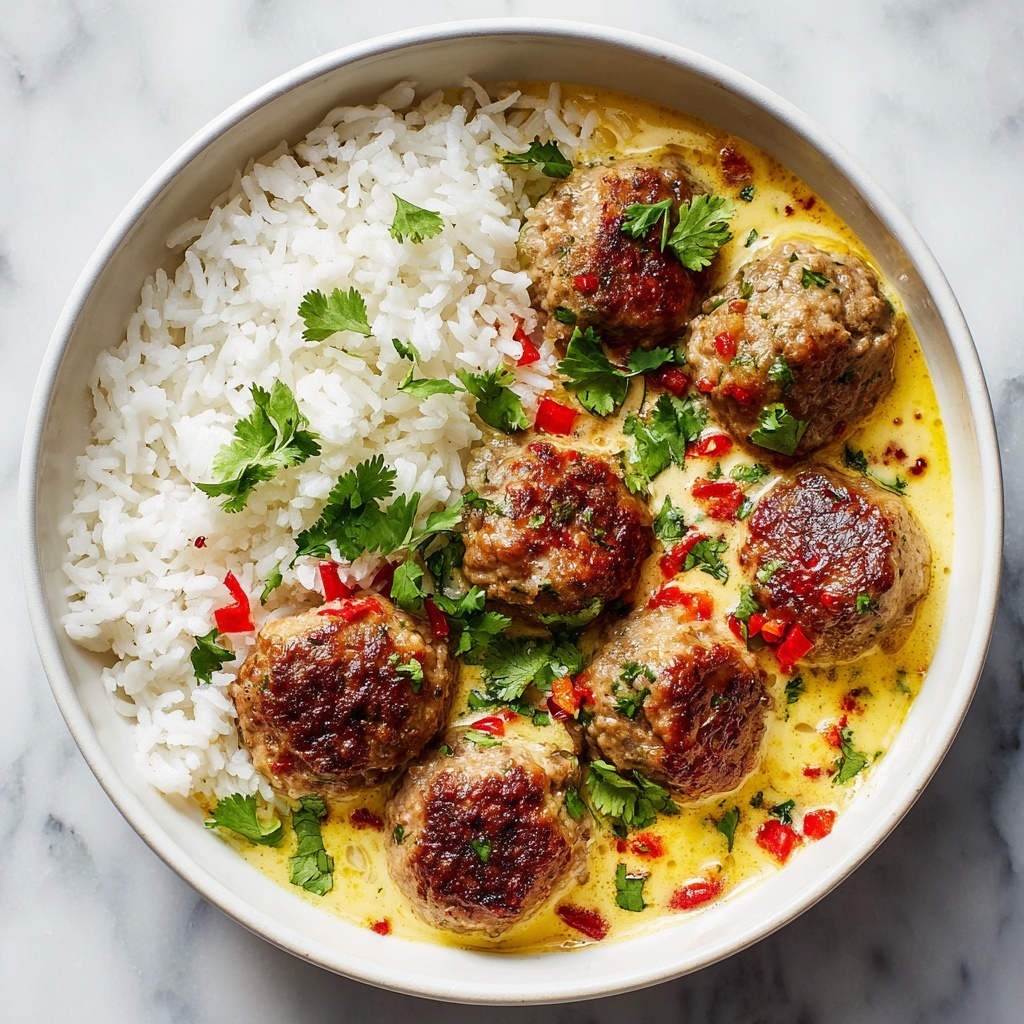 Chicken Meatball Curry Recipe - Recipe Image