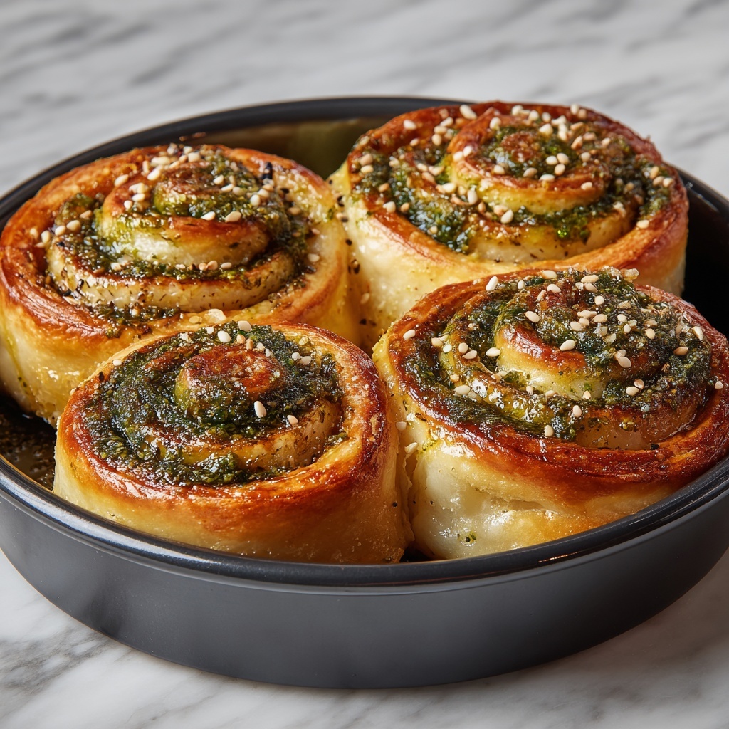 Vegan Matcha Black Sesame Cinnamon Rolls Recipe - Recipe Image