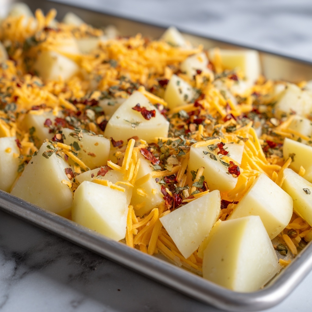 Cheesy Ranch Oven Roasted Potatoes Recipe - Recipe Image