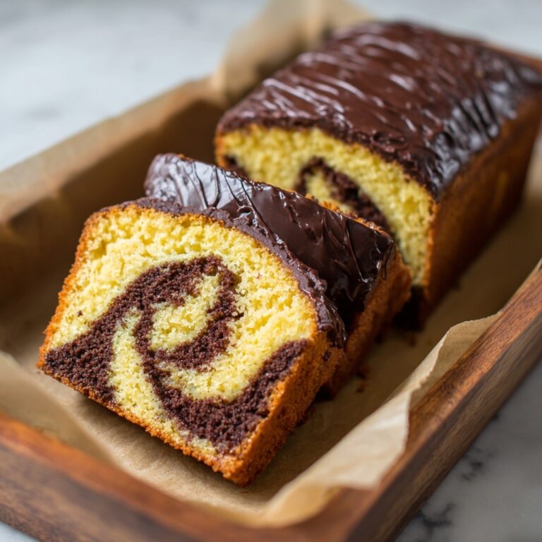 Espresso Marbled Loaf Cake Recipe