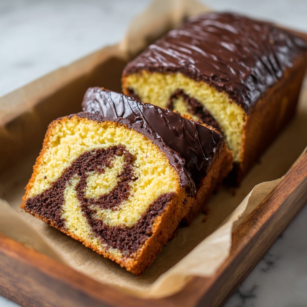 Espresso Marbled Loaf Cake Recipe - Recipe Image